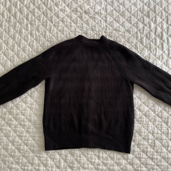 Everlane Womens Black The Felted Merino Boyfriend Cardigan Medium - Picture 7 of 16